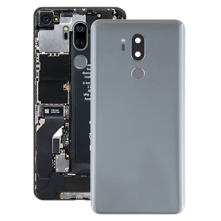 Silver Battery Back Cover with Camera Lens & Fingerprint Sensor for LG G7 ThinQ / G710 / G710EM / G710PM / G710VMP