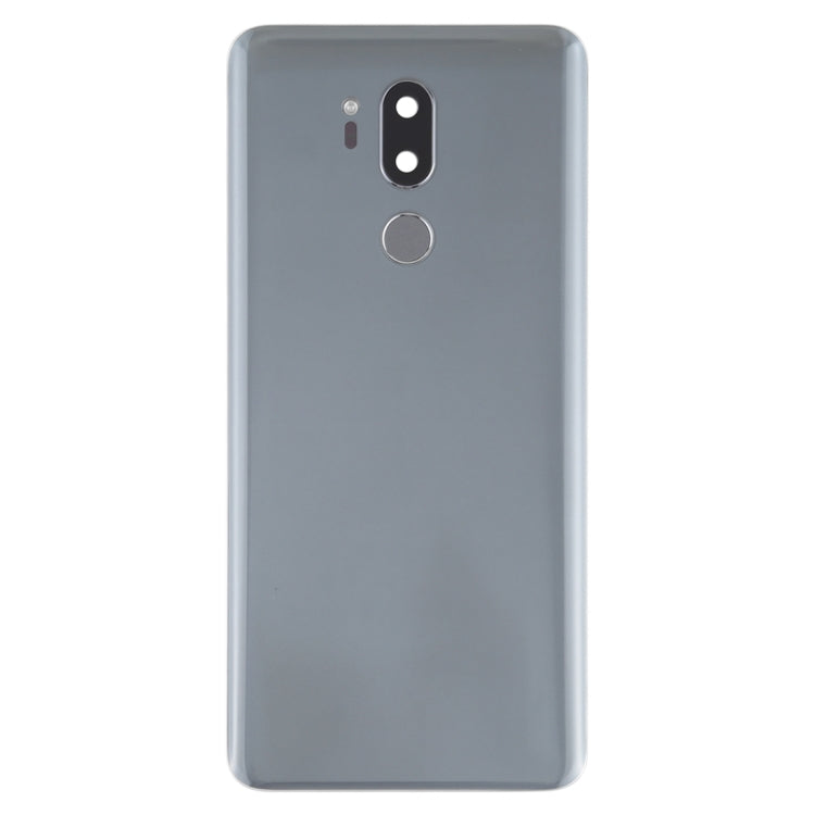 Silver Battery Back Cover with Camera Lens & Fingerprint Sensor for LG G7 ThinQ / G710 / G710EM / G710PM / G710VMP