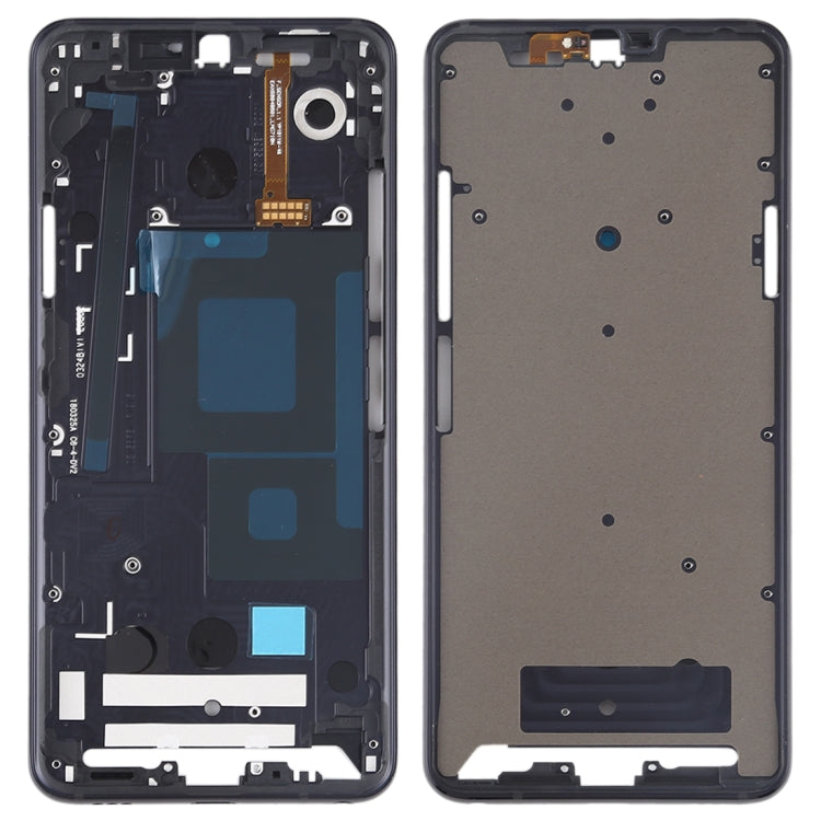 Front Housing LCD Frame Bezel Plate for LG G7 ThinQ / G710 (Black) - Revitalize Your Device!