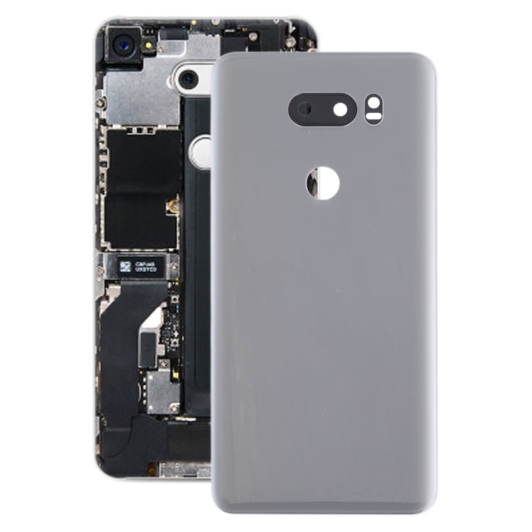 Silver Battery Back Cover with Camera Lens for LG V30 / VS996 / LS998U / H933 / LS998U / H930