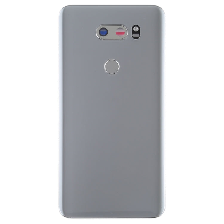 LG V30 Battery Back Cover with Camera Lens & Fingerprint Sensor - Silver