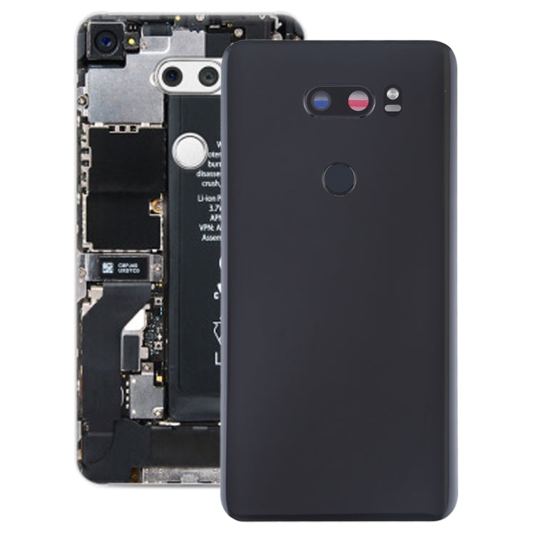 LG V30+ Battery Back Cover with Built-In Camera Lens & Fingerprint Sensor (Black)