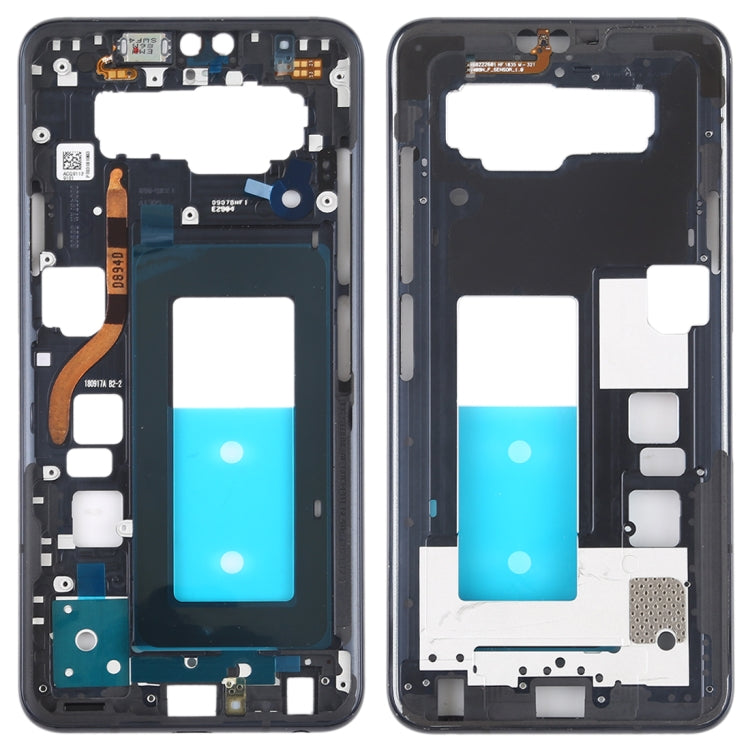 Front Housing LCD Frame Bezel Plate for LG V40 ThinQ - Black