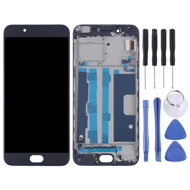 OPPO R9s Black LCD Screen + Touch Panel with Frame