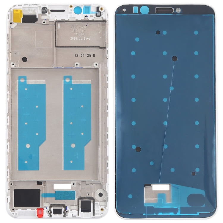 Front Housing LCD Frame Bezel Plate for Huawei Y7 (2018) in White