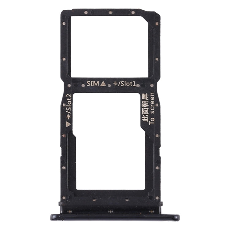 SIM Card Tray and Micro SD Card Tray Replacement Set for Huawei P Smart Z / Y9 Prime (2019) - Black