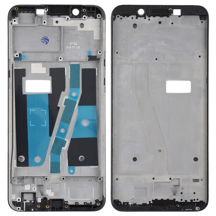 Front Housing LCD Frame Bezel Plate for OPPO A1 in Black