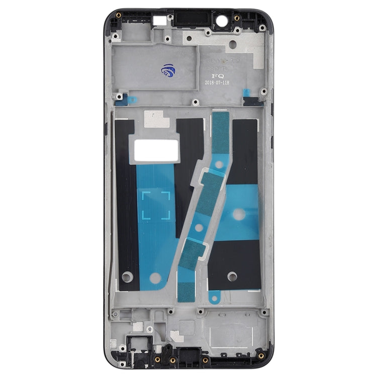 Front Housing LCD Frame Bezel Plate for OPPO A1 in Black