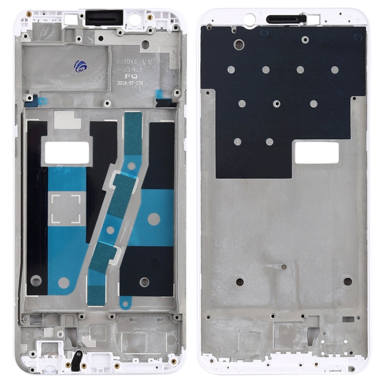 Front Housing LCD Frame Bezel Plate for OPPO A1 in White