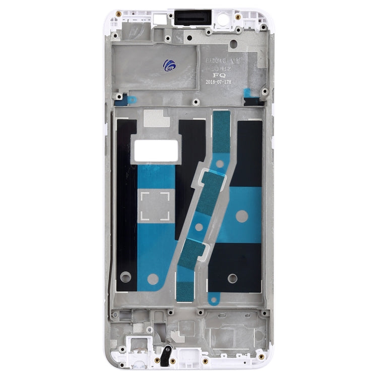 Front Housing LCD Frame Bezel Plate for OPPO A1 in White