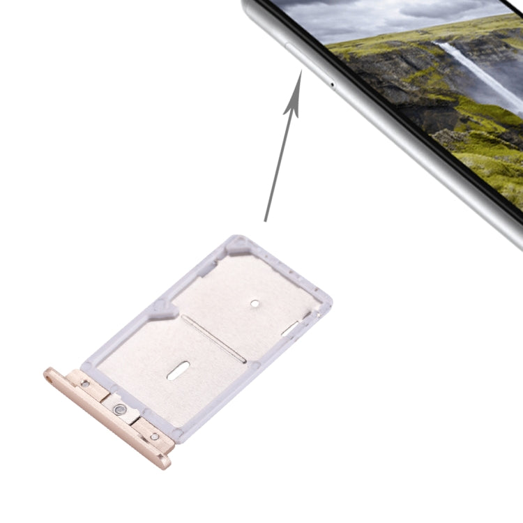 Gold SIM Card Tray for Xiaomi Redmi Note 3 (MediaTek Version)