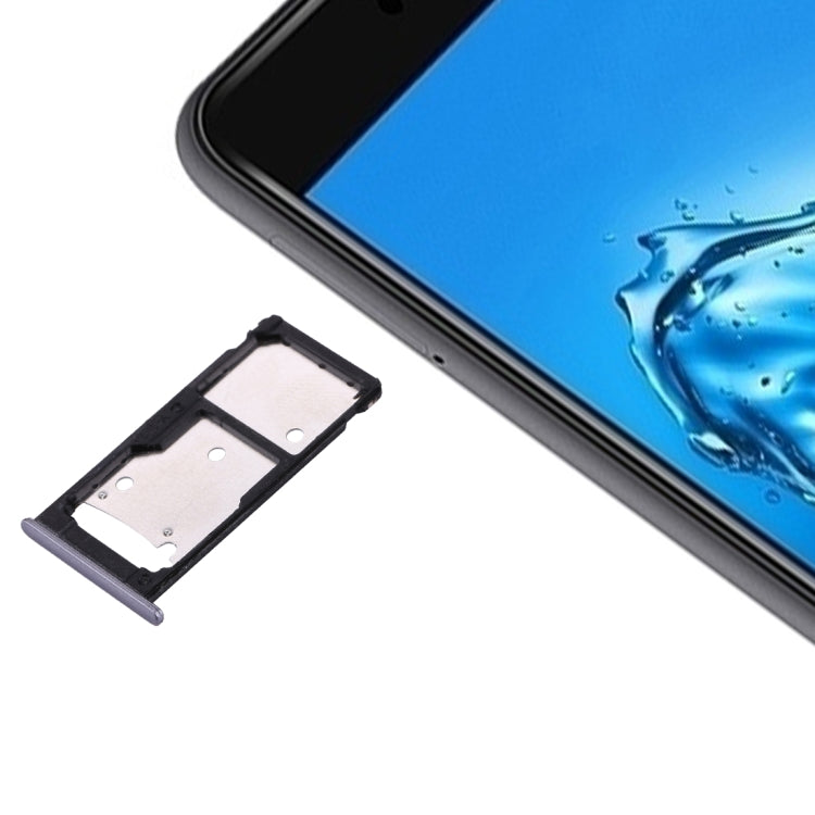 Huawei Enjoy 7 Plus/Y7 Prime SIM Card Tray & SIM/Micro SD Card Tray (Grey)