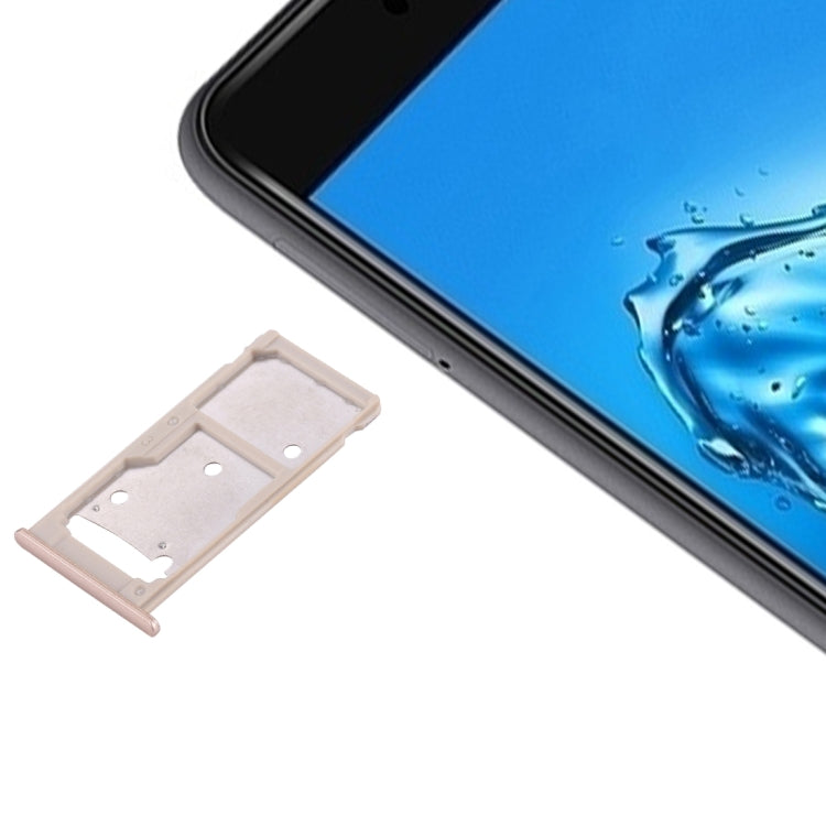 Gold SIM and Micro SD Card Tray for Huawei Enjoy 7 Plus / Y7 Prime