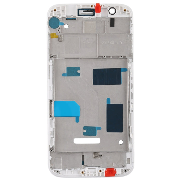 White Replacement Front Housing LCD Frame Bezel Plate for Huawei G7 Plus