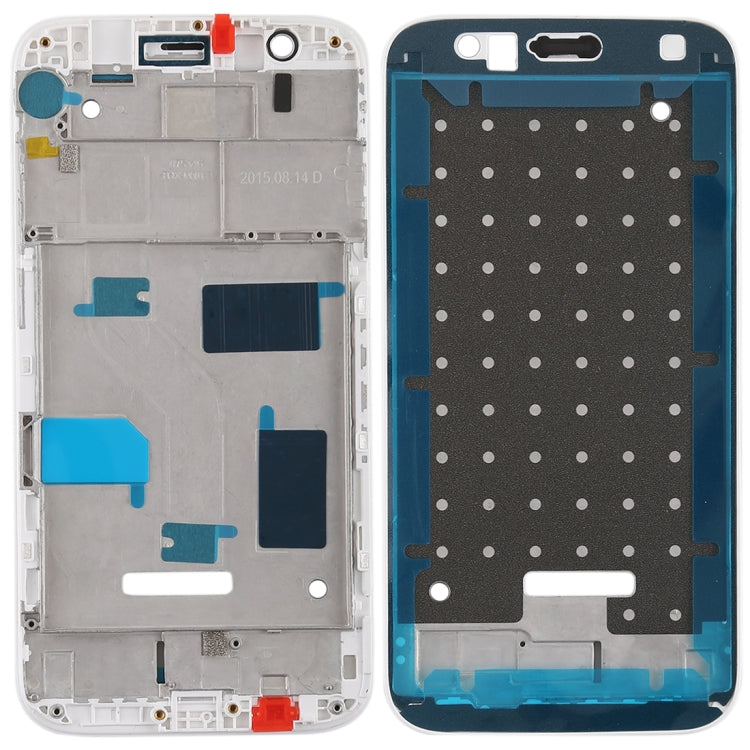 White Replacement Front Housing LCD Frame Bezel Plate for Huawei G7 Plus