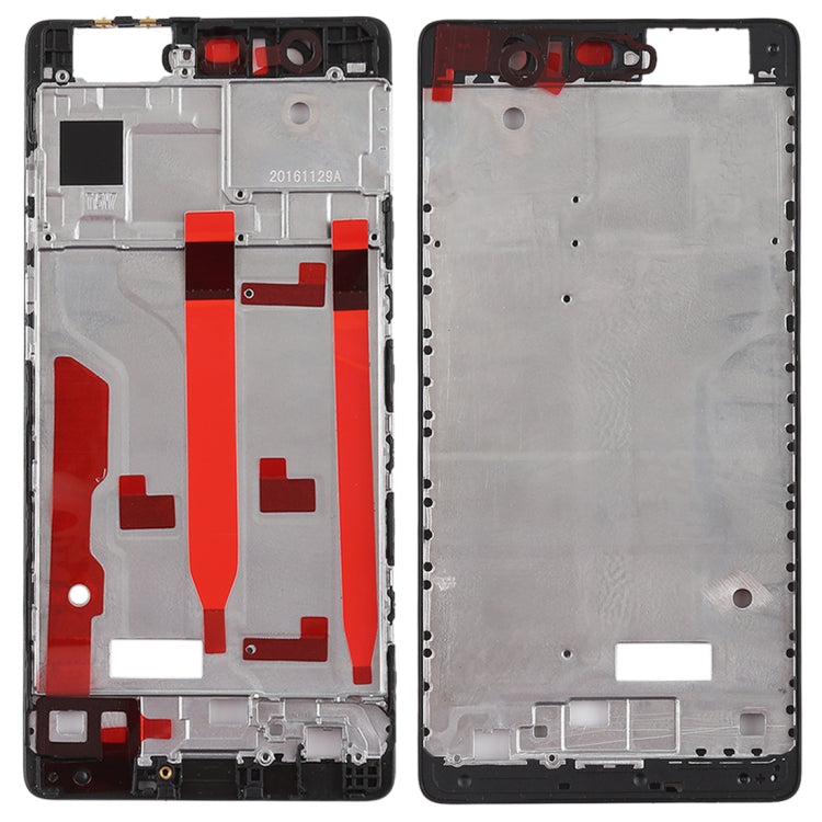 Front Housing LCD Frame Bezel Plate Replacement for Huawei P9 (Black)