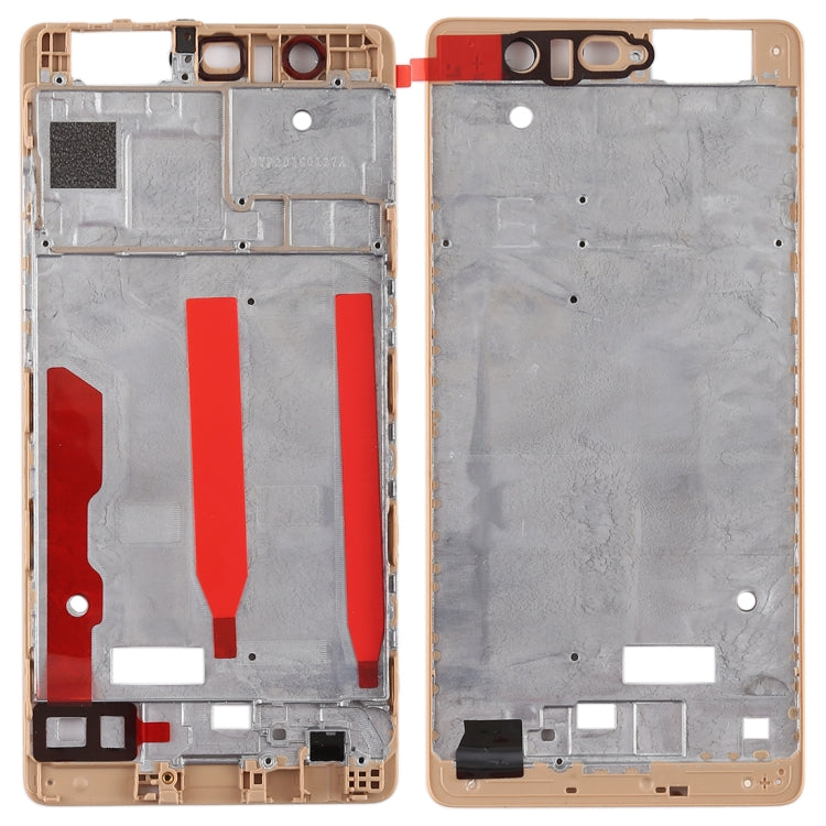 Huawei P9 Front Housing LCD Frame Bezel Plate in Gold