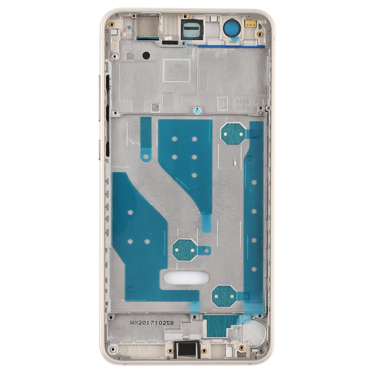 Middle Frame Bezel Plate with Side Keys for Huawei P10 Lite in Gold