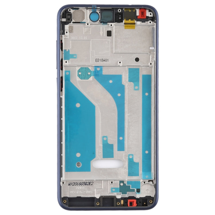 Middle Frame Bezel Plate with Side Keys for Huawei Honor 8 Lite in Blue