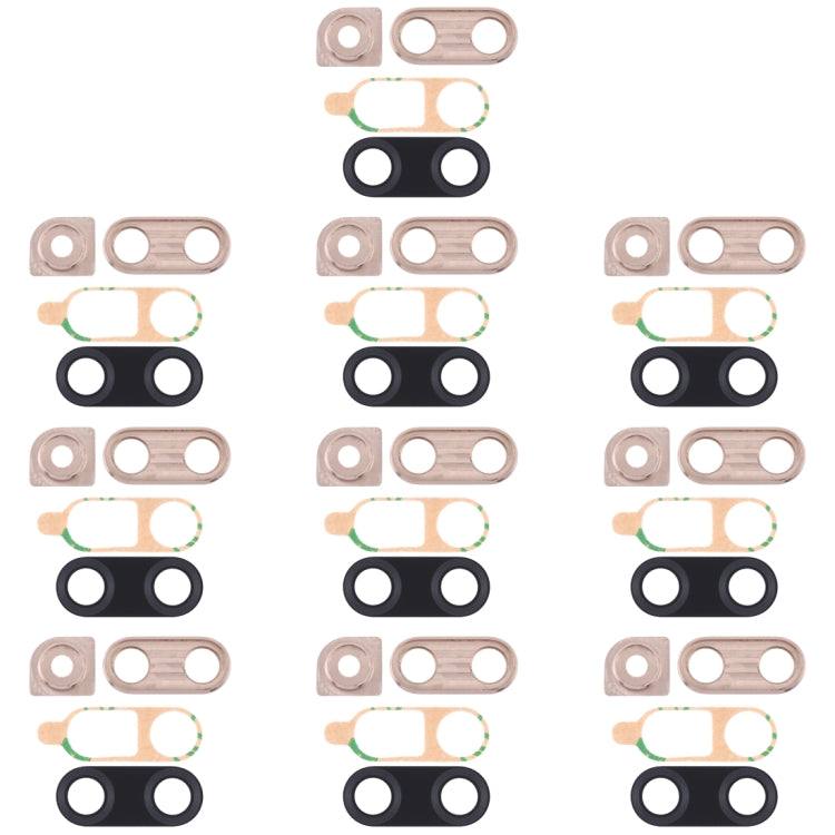 Camera Lens Cover Replacement for Huawei Nova 4 - Pack of 10 (Gold)