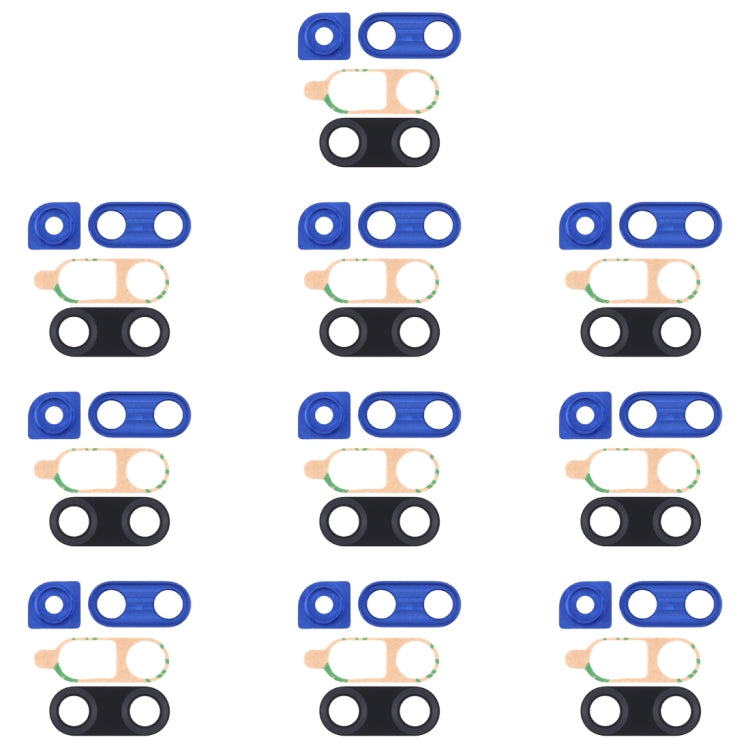 10 PCS Camera Lens Cover in Blue for Huawei Nova 4