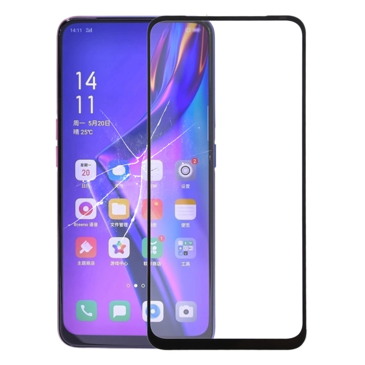OPPO K3 Front Screen Outer Glass Lens (Black)