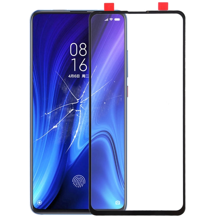 Black Front Screen Outer Glass Lens for Xiaomi 9T / Redmi K20 / K20 Pro