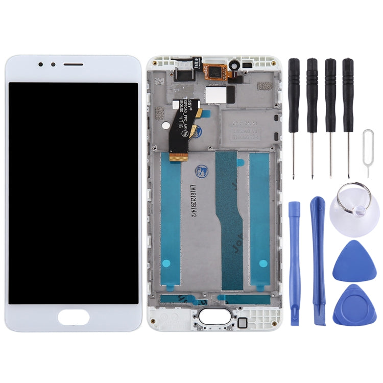 Meizu M5s / Meilan 5s White LCD Screen and Digitizer Assembly with Frame