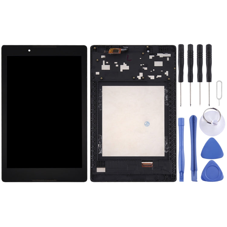 Lenovo A8-50 Tablet Replacement LCD Screen and Digitizer with Frame (Black)