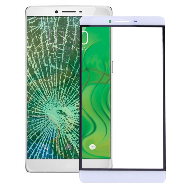 OPPO R7 Plus White Front Screen Outer Glass Lens with Professional Installation Recommended