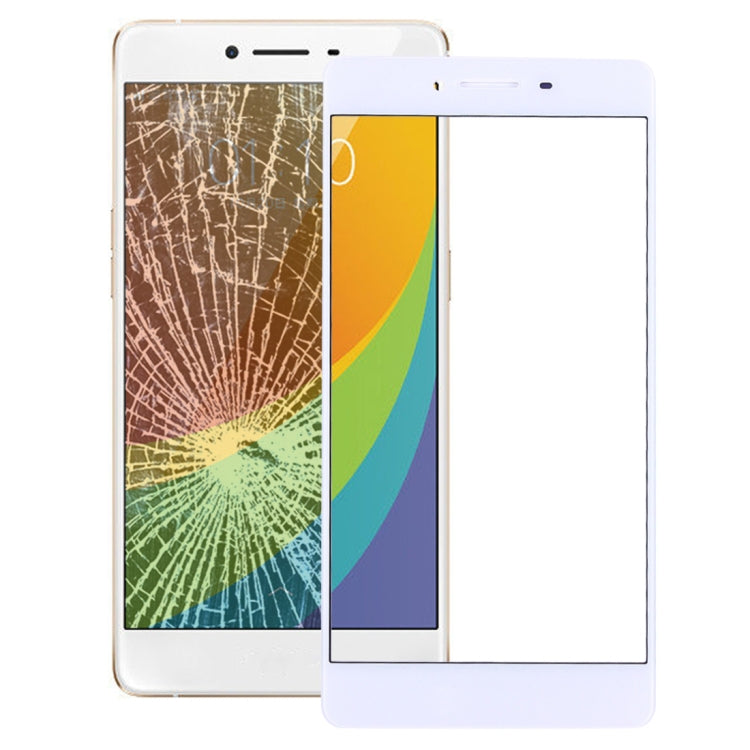 Replacement Outer Glass Lens for White OPPO R7s Front Screen