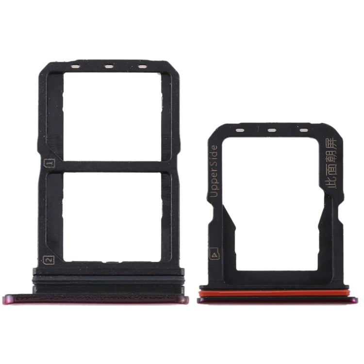 Vivo S1 Pro SIM Card Tray Set with Micro SD Card Tray (Red)