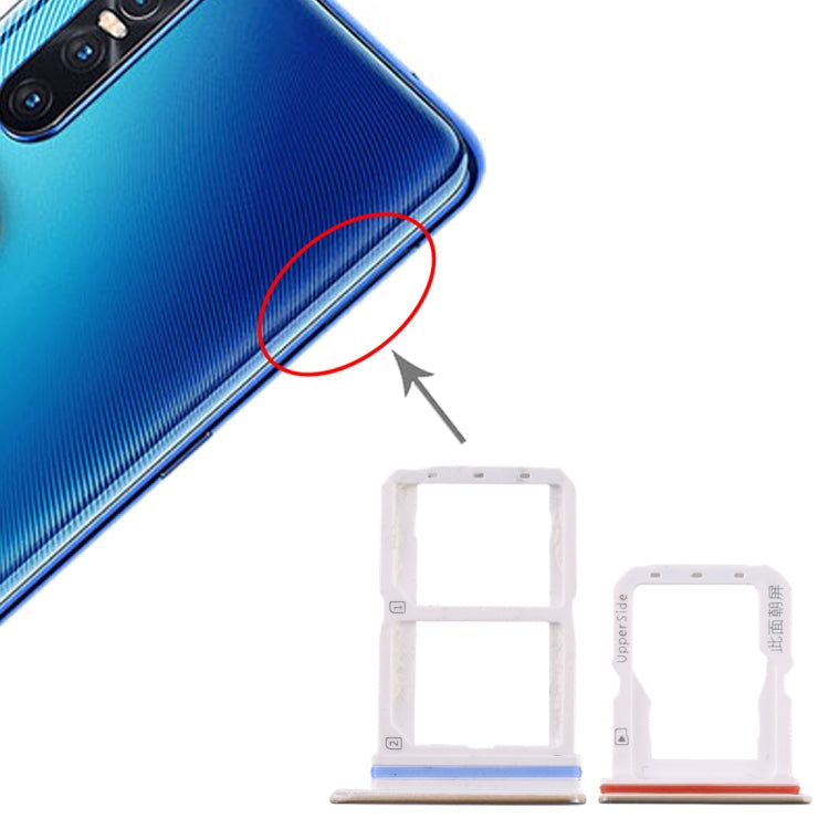 Vivo S1 Pro Replacement SIM Card Trays and Micro SD Card Tray - Silver