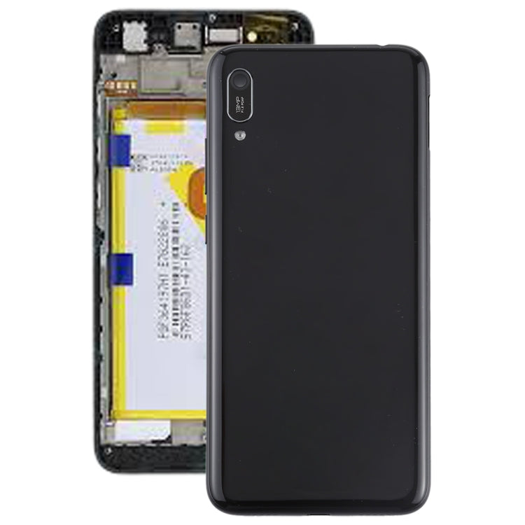 Black Battery Back Cover with Camera Lens & Side Keys for Huawei Enjoy 9e