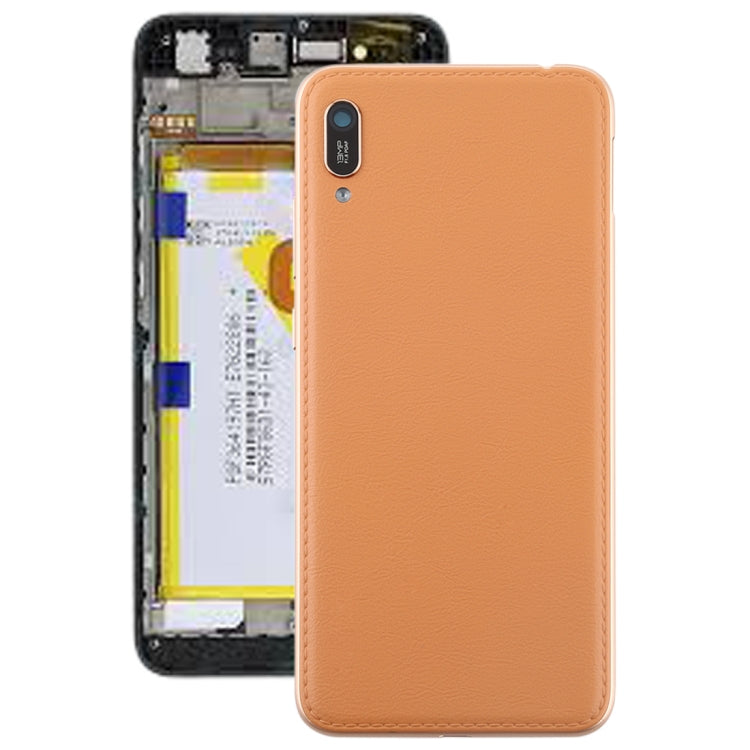 Coffee Battery Back Cover with Camera Lens & Side Keys for Huawei Enjoy 9e