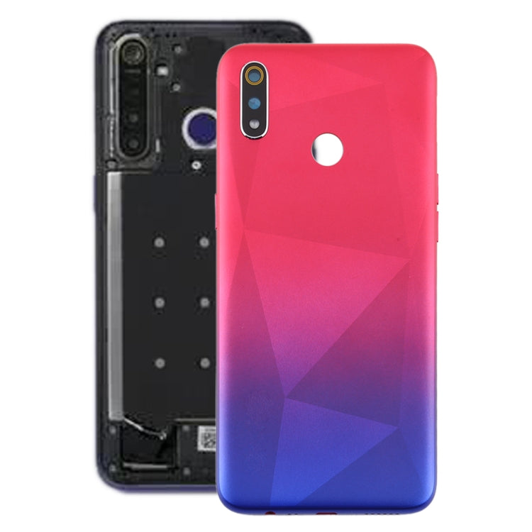 OPPO Realme 3 Battery Back Cover in Red and Blue