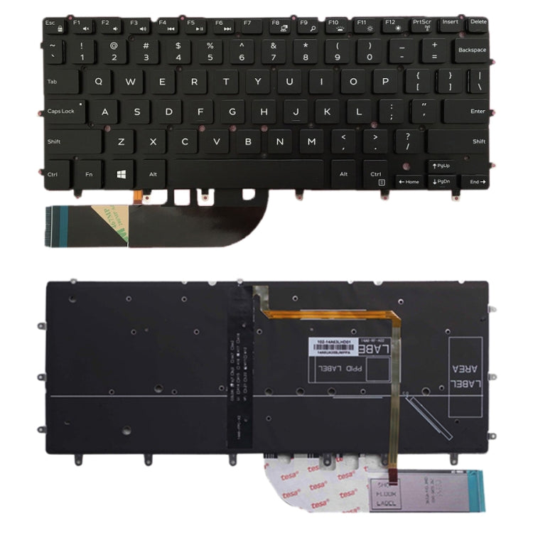 US Version Keyboard with Backlight for DELL Inspiron XPS 13/15