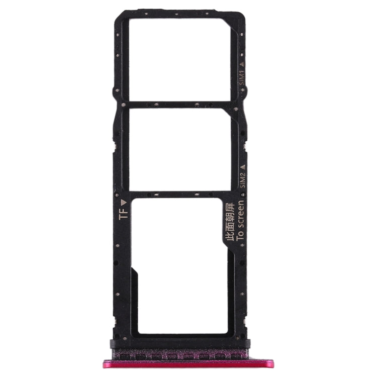 SIM Card Tray + Micro SD Card Tray for Huawei Honor Play 3 (Red)