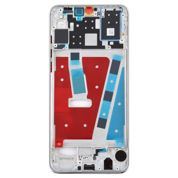 Front Housing LCD Frame Bezel Plate for Huawei P30 Lite (48MP) (White) - High-Quality Replacement