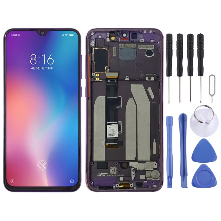 Purple Replacement LCD Screen and Digitizer Assembly with Frame for Xiaomi Mi 9 SE