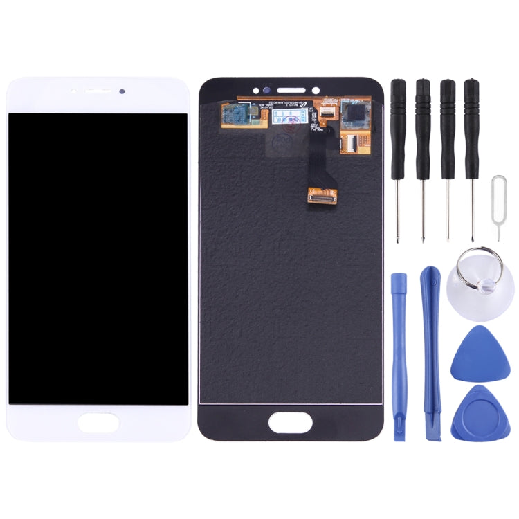 Original White LCD Screen + Touch Panel Replacement for Meizu Pro 6