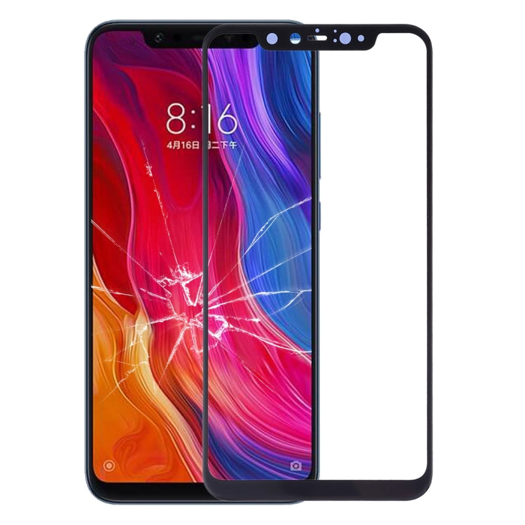 Front Screen Outer Glass Lens Replacement for Xiaomi Mi 8 Explorer (Black)