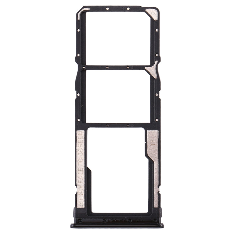 Dual SIM Card Tray and Micro SD Card Tray for Xiaomi Redmi Note 8 (Black)