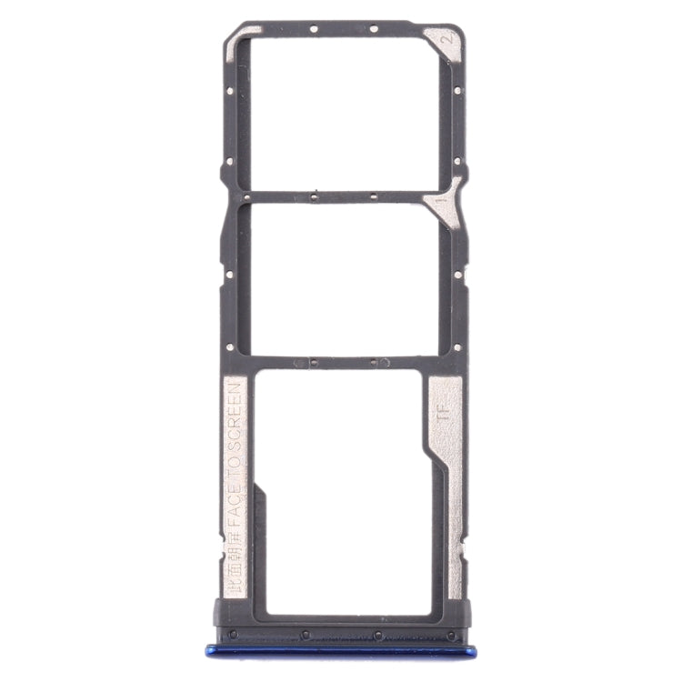SIM Card Tray + Micro SD Card Tray for Xiaomi Redmi Note 8 - Blue