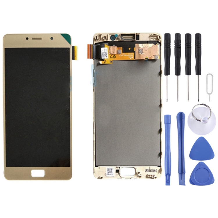 Lenovo Vibe P2 Full Assembly LCD Screen and Digitizer with Frame (Gold)