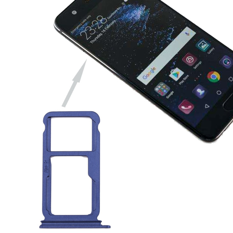 Huawei P10 Plus Replacement SIM Card Tray & Micro SD Card Tray (Blue)