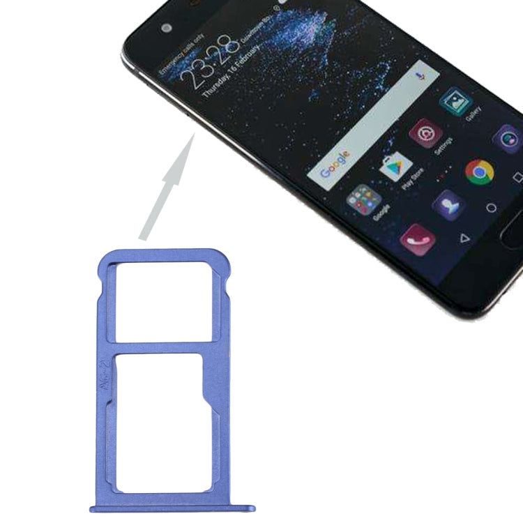 Huawei P10 SIM Card Tray & SIM / Micro SD Card Tray Replacement (Blue)