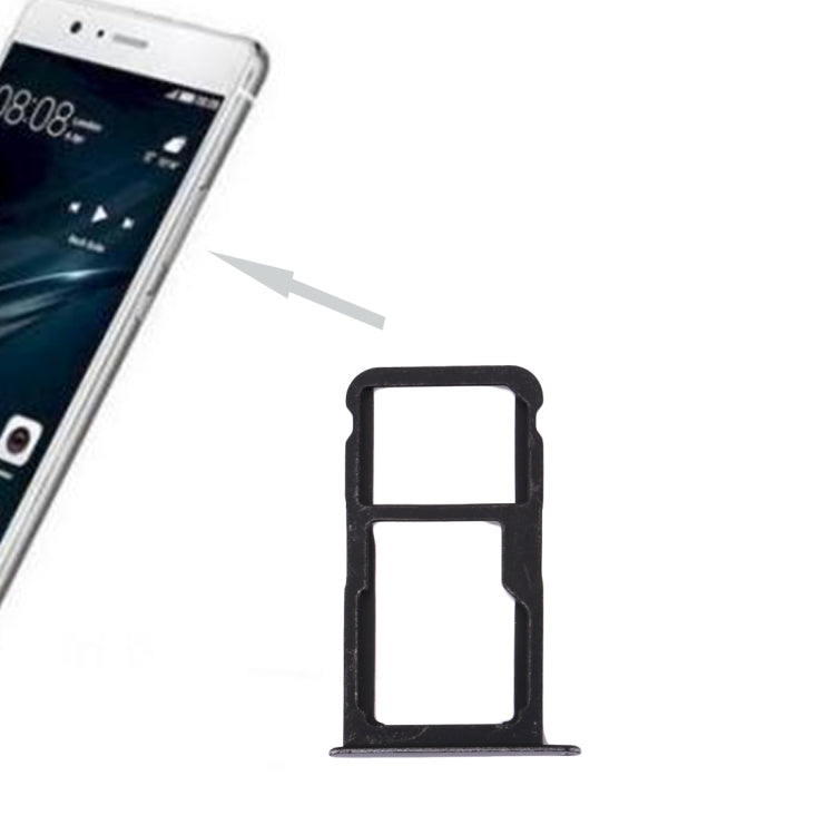 Huawei P10 Lite SIM Card Tray & SIM / Micro SD Card Tray Replacement (Black)