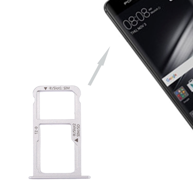 Huawei Mate 9 Replacement SIM Card Tray and Micro SD Card Tray (Silver)