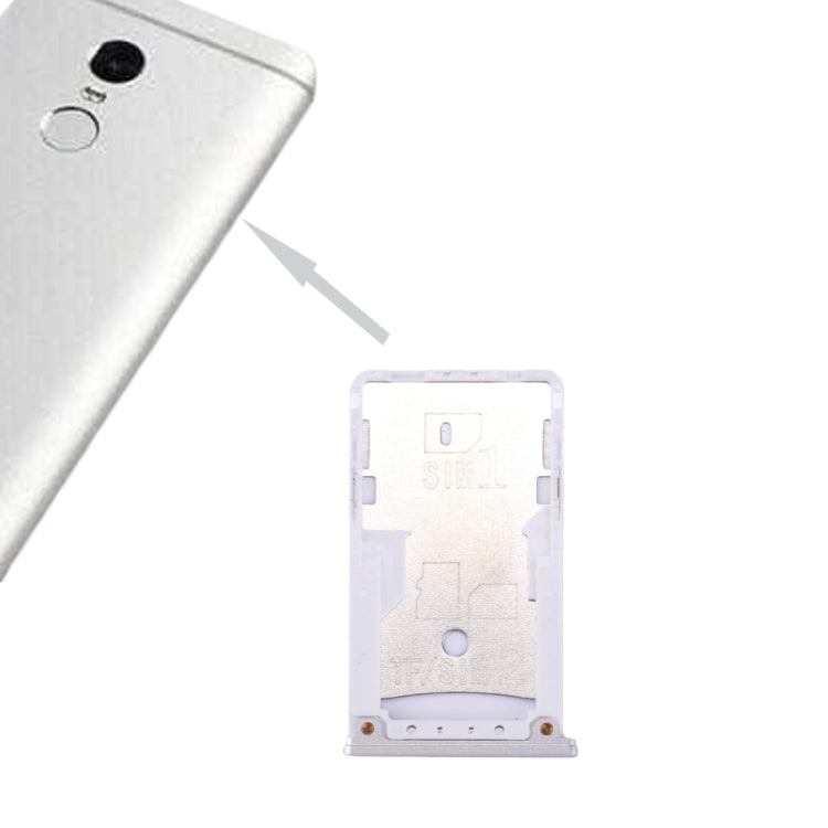 Silver SIM & Micro SD Card Tray for Xiaomi Redmi 4